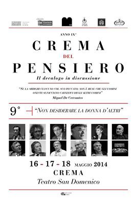 16-17-18 Maggio 2014: "Crema del Pensiero" Anno IX